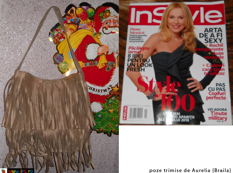 InStyle cu geanta din piele ecologica cu franjuri ~~ cadoul editiei de Ianuarie-Februarie 2011