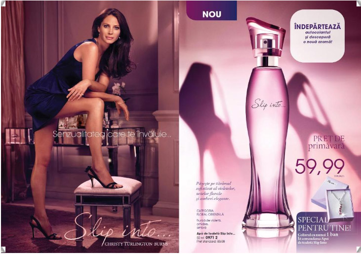 Detalii despre noul parfum Slip Into de la Avon ~~ catalogul Avon nr. 3 / 2011