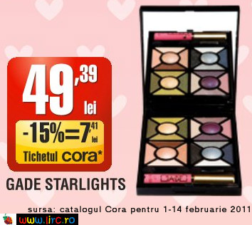 Oferta din catalogul Cora pentru trusa de make-up marca Ga-De ~~ 1-14 Februarie 2011