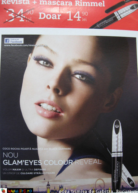 Promo cadou Marie Claire: Mascara Glam\'eyes Colour Reveal de la Rimmel London ~~ Februarie 2011