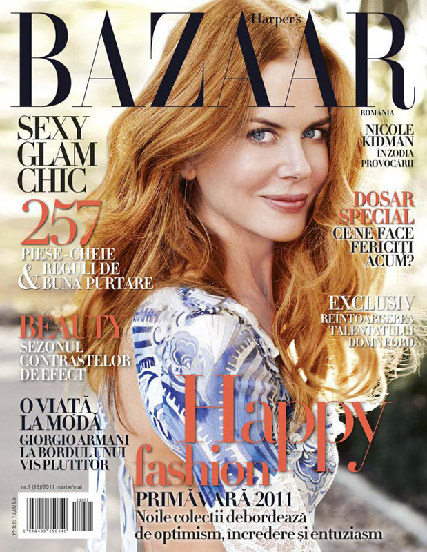 Harper´s Bazaar România ~~ Cover girl: Nicole Kidman ~~ Editia de primavara 2011