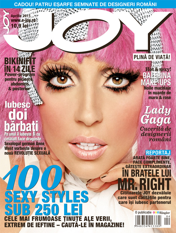 JOY Romania ~~ Cover girl: Lady Gaga ~~ Aprilie 2011