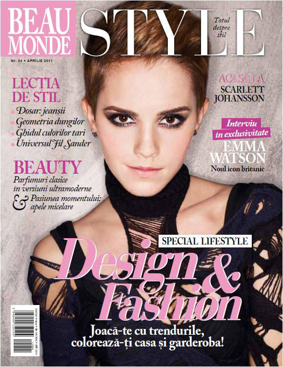 Beau Monde Style ~~ Cover girl: Emma Watson ~~ Aprilie 2011