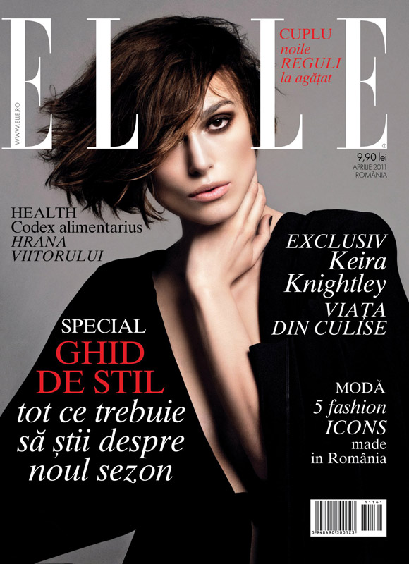 ELLE Romania ~~ Cover girl: Keira Knightley ~~ Aprilie 2011