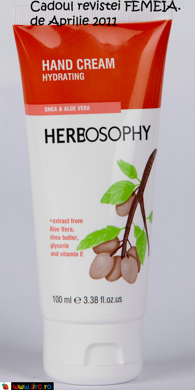 Crema de maini Herbosophy, cadoul revistei FEMEIA. de Aprilie 2011