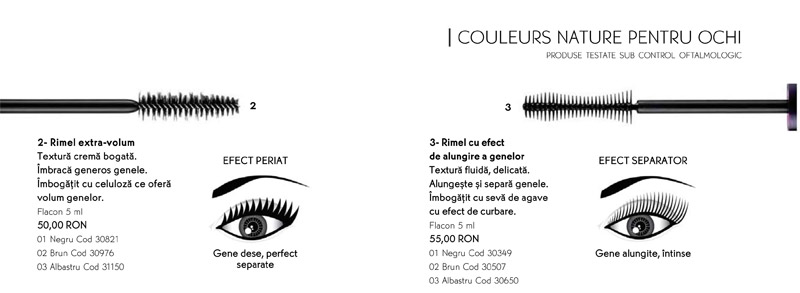 Mascara pentru alungire sau volum de la Yves Rocher din gama Couleurs Nature ~~ impreuna cu Marie Claire, editia de Aprilie 2011