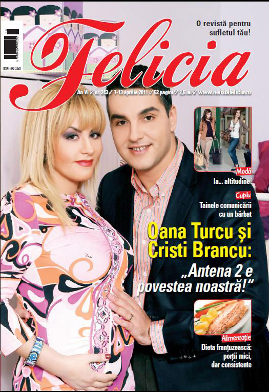 Felicia ~~ Coperta: Oana Turcu si Cristi Brancu ~~ 7 Aprilie 2011