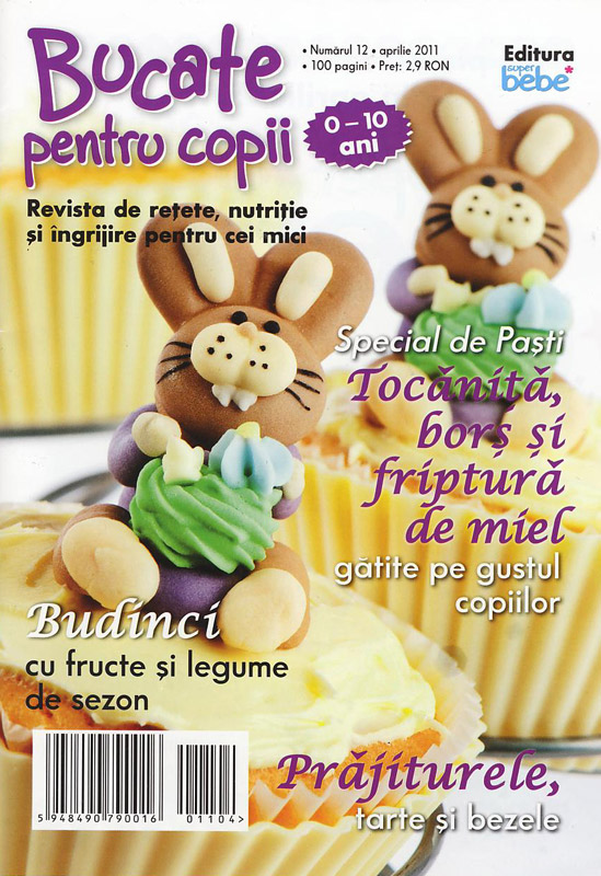 Bucate pentru copii ~~ Tocanita, bors si friptura de miel gatite pe gustul copiilor ~~ Aprilie 2011