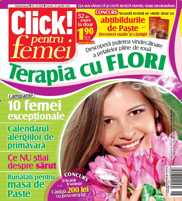 Click pentru femei ~~ Terapia cu flori ~~ 15 Aprilie 2011