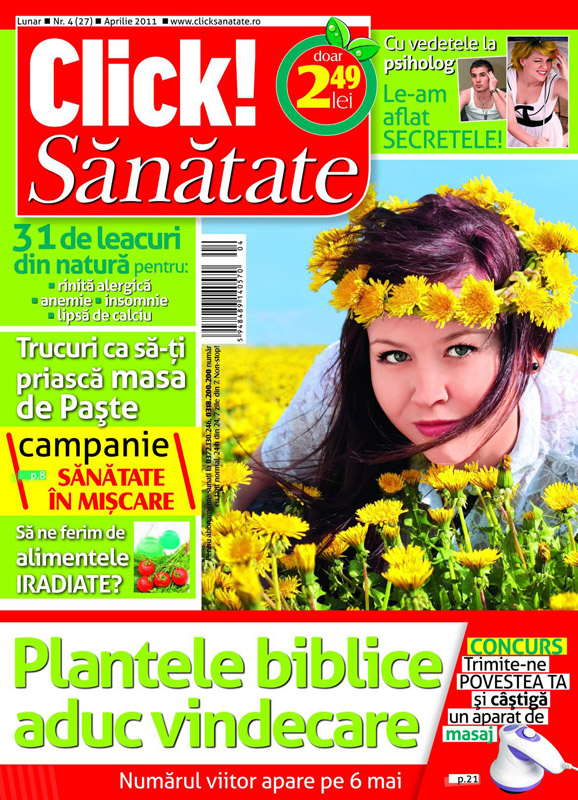 Click Sanatate ~~ Plantele biblice aduc vindecare ~~ Aprilie 2011