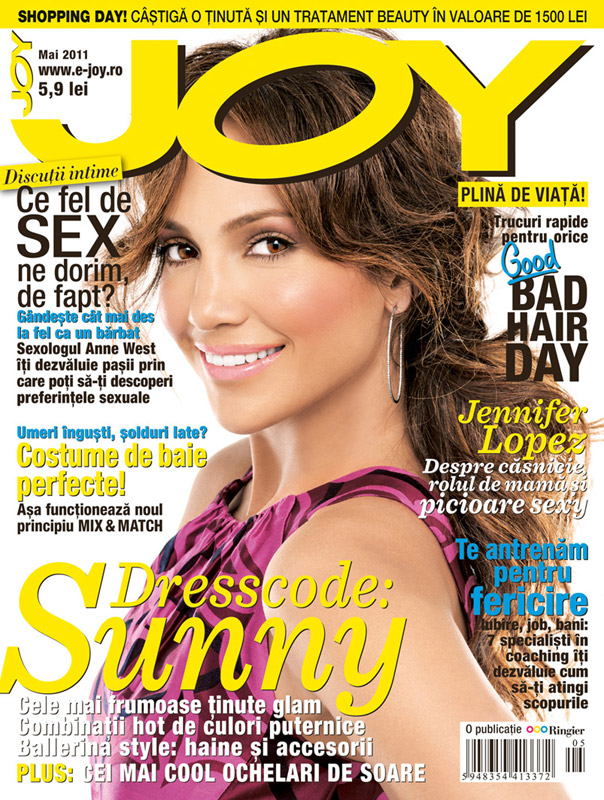 JOY Romania ~~ Cover girl: Jennifer Lopez ~~ Mai 2011