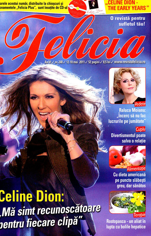 Felicia ~~ Coperta: Celine Dion ~~ 12 Mai 2011