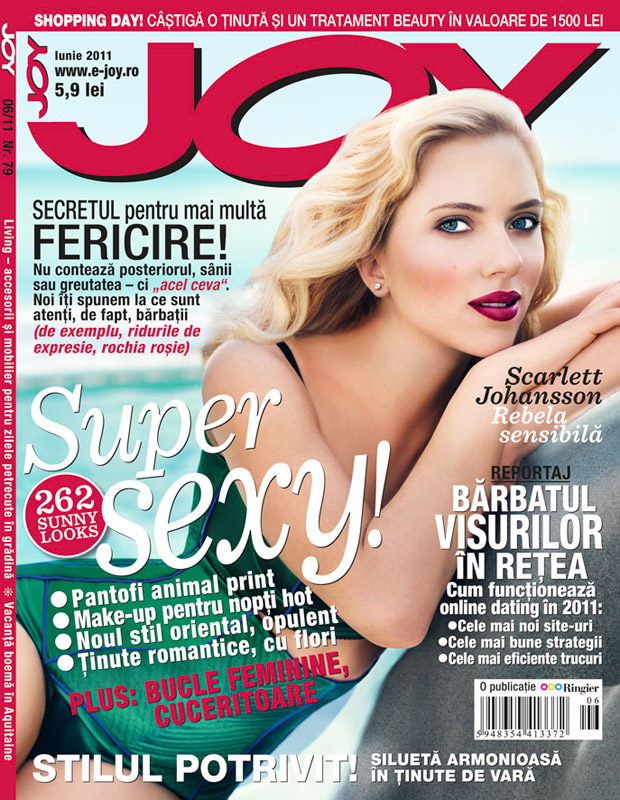 JOY Romania ~~ Cover girl: Scarlett Johansson ~~ Iunie 2011