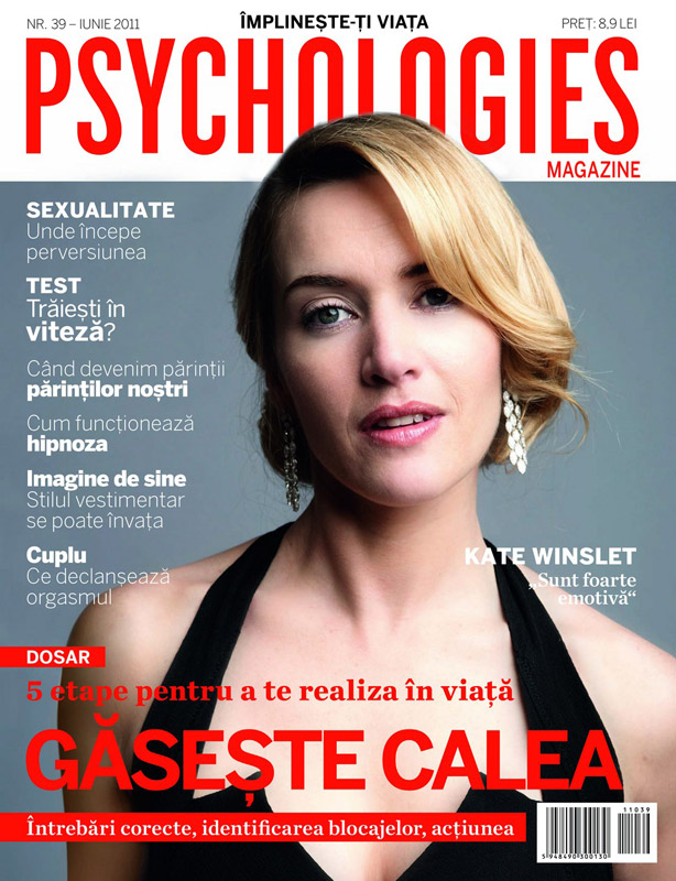 Psychologies Romania ~~ Coperta: Kate Winslet ~~ Iunie 2011
