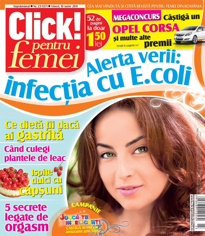 Click pentru femei ~~ Alerta verii: infectia cu E. coli ~~ 10 Iunie 2011