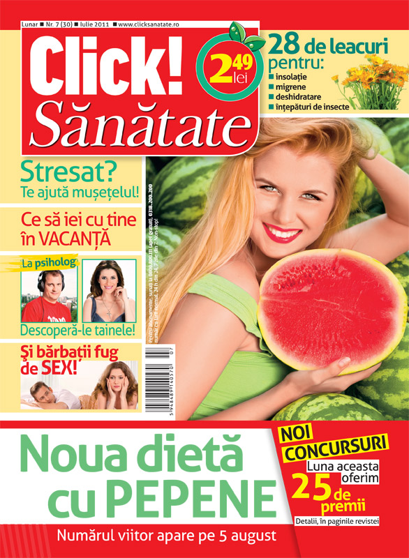 Click! Sanatate ~~ Noua dieta cu pepene ~~ Iulie 2011