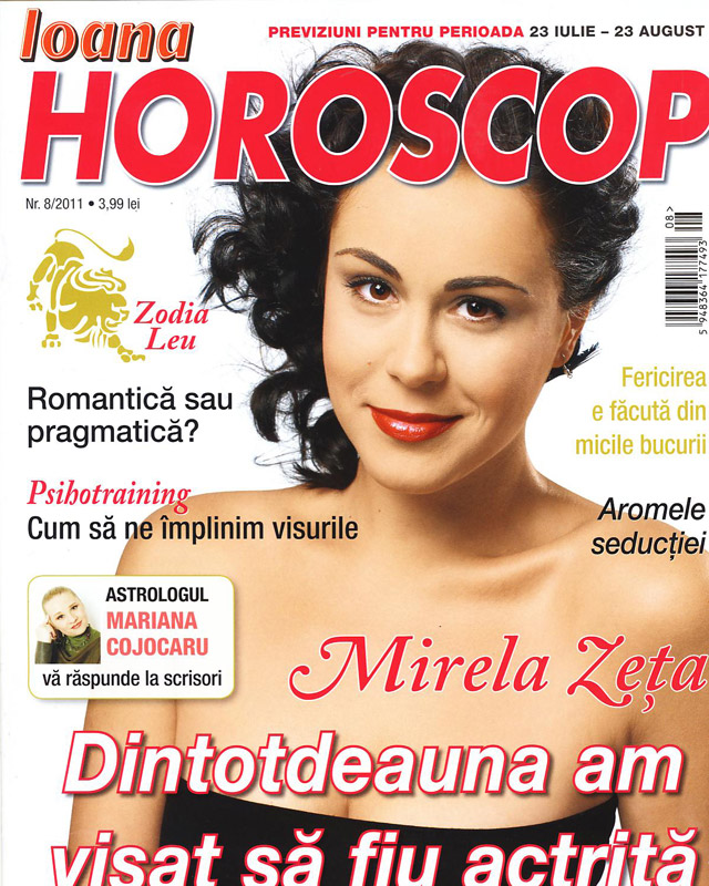 Ioana Horoscop ~~ Coperta: Mirela Zeta ~~ August 2011