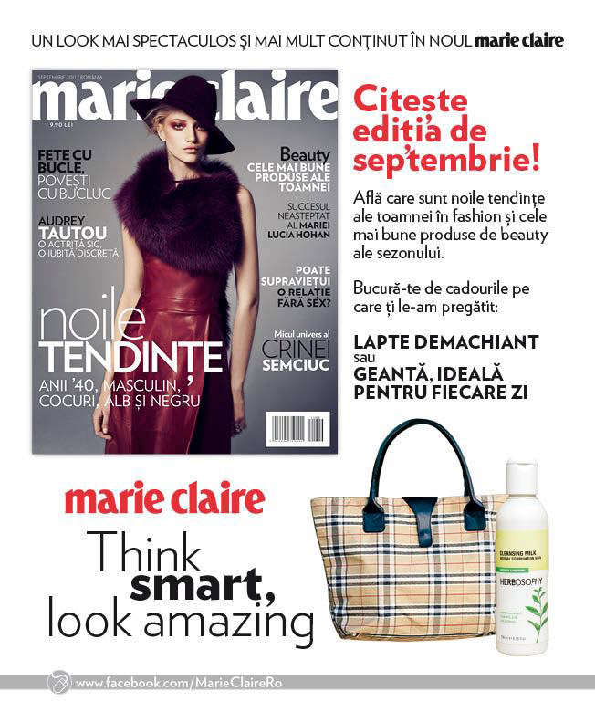 Promo Marie Claire Romania editia Septembrie 2011