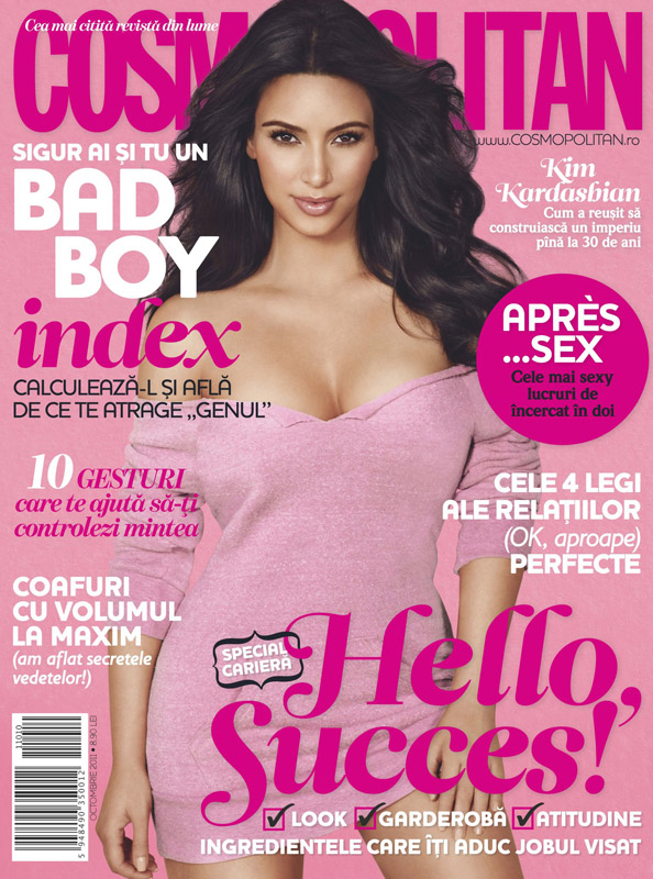 Cosmopolitan Romania ~~ Cover girl: Kim Kardashian ~~ Octombrie 2011