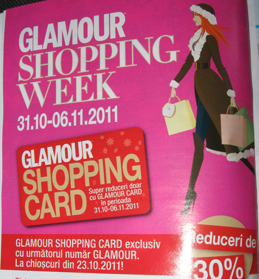 Promo GLAMOUR SHOPPING WEEK ~~ 31 oct - 6 nov 2011