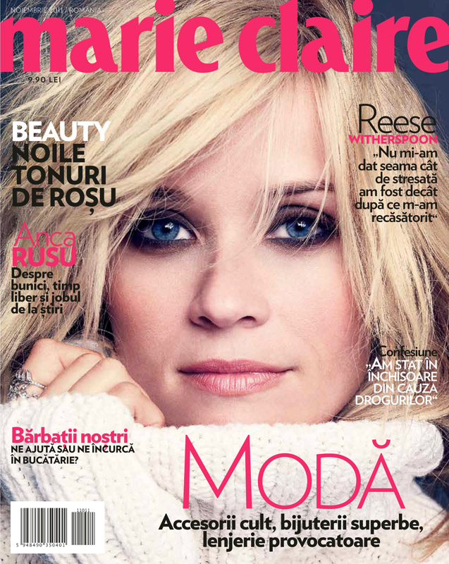 Marie Claire Romania ~~ Cover girl: Reese Witherspoon ~~ Noiembrie 2011