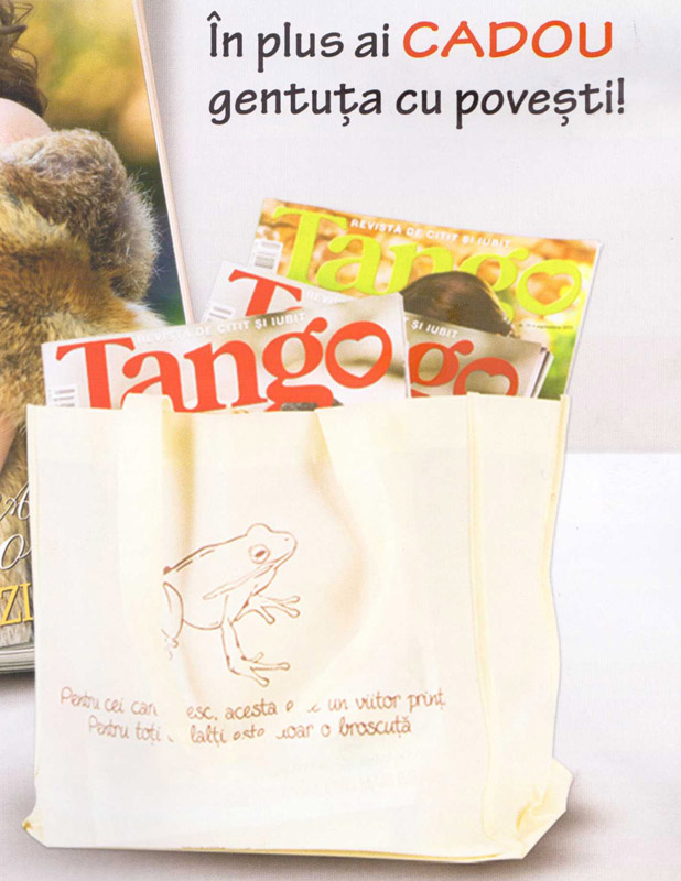 Gentuta cu povesti, pentru cumparaturi ~~ cadou la revista Tango ~~ Noiembrie 2011