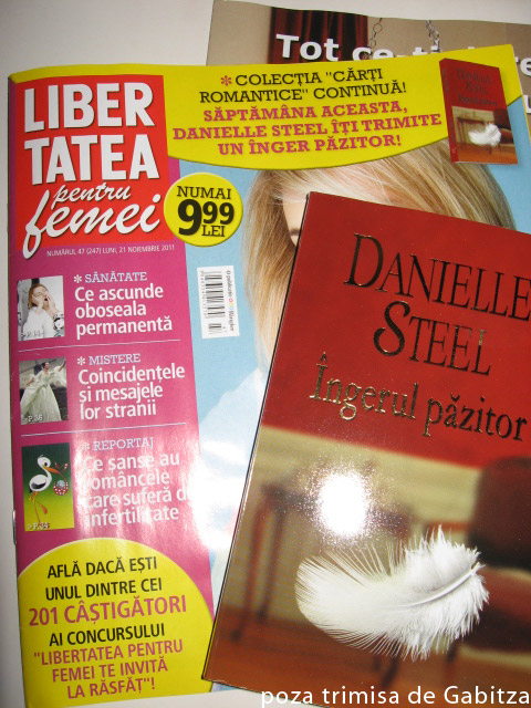 Libertatea pentru femei si romanul de Danielle Steel INGERUL PAZITOR ~~ 21 Noiembrie 2011