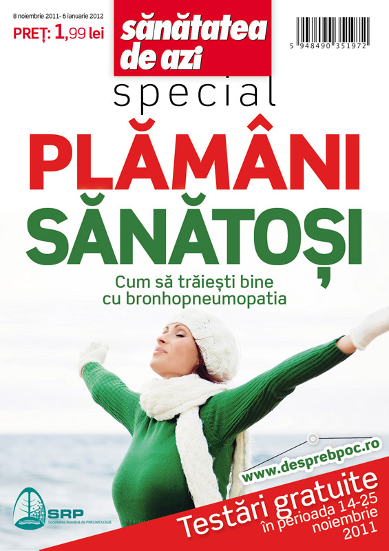 Plamani Sanatosi - Cum sa traiesti bine cu bronhopneumopatia ~~ special de la Sanatatea de azi ~~ 8 Noiembrie 2011 - 6 Ianuarie 2012
