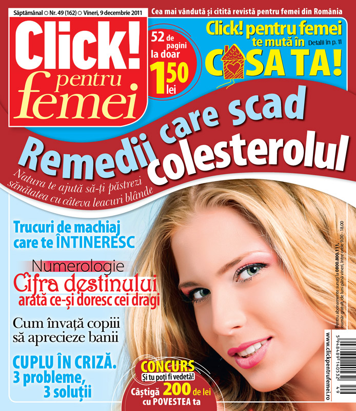 Click! pentru femei ~~ Remedii care scad colesterolul ~~ 9 Decembrie 2011