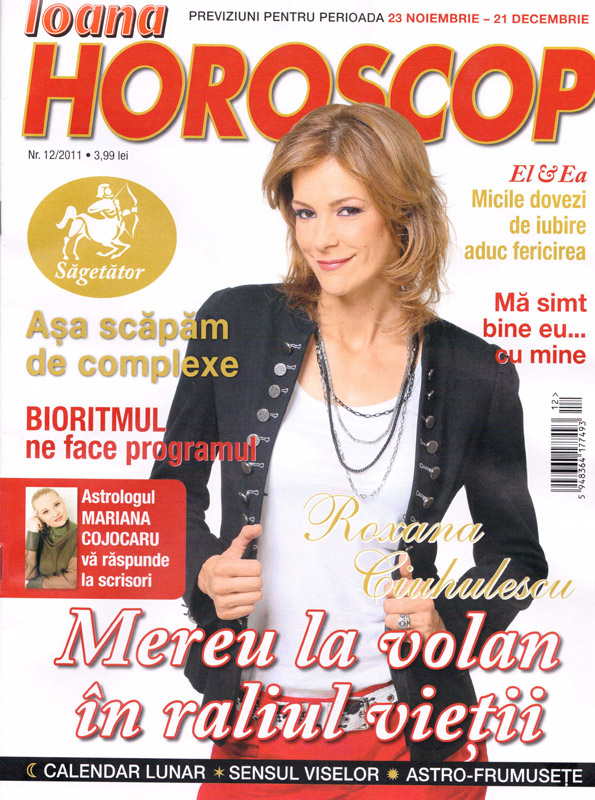 Ioana Horoscop ~~ Coperta: Roxana Ciuhulescu ~~ Decembrie 2011