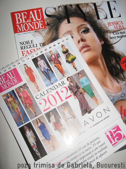 Beau Monde Style si calendarul Avon 2012 ~~ Editia ianuarie - Februarie 2012 ~~ Pret: 9,90 lei