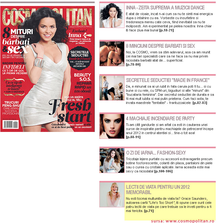 Promo Cosmopolitan editia Ianuarie 2012