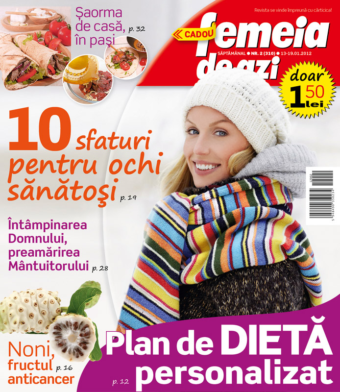 Femeia de azi ~~ Plan de dieta personalizat ~~ 27 Ianuarie 2012 (nr. 4)
