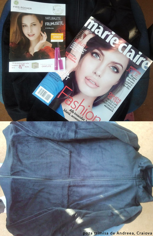 Marie Claire ~~ cadou: bluza de treining ~~ Februarie 2012 ~~ Pret: 20 lei