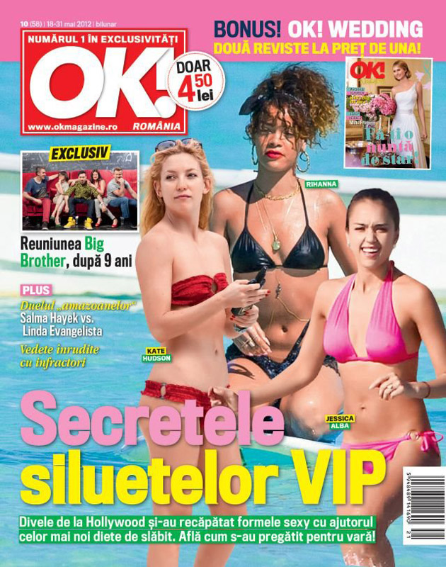 OK! Magazine Romania ~~ Cover story: Secretele siluetelor VIP ~~ 18 Mai 2012