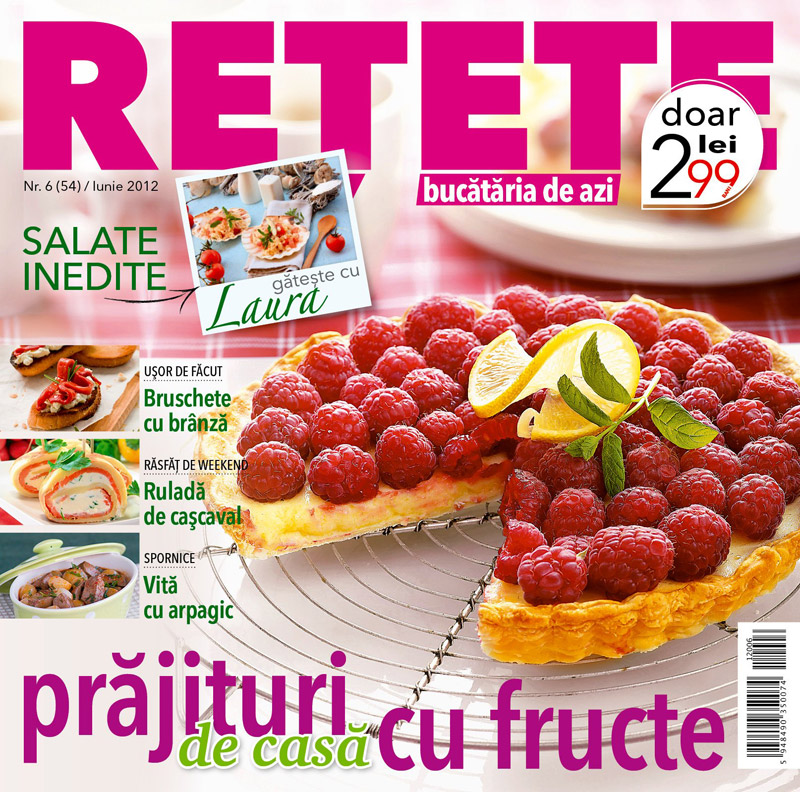 Bucataria de azi RETETE ~~ Prajituri de casa cu fructe ~~ Iunie 2012