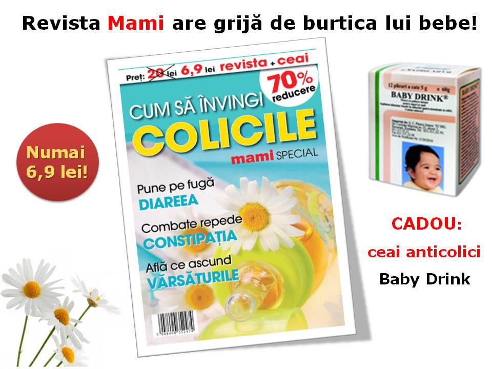 Mami Special Colici ~~ Revista + cutie cu ceai Baby Drink = 6,90 lei ~~ Mai - Iulie 2012