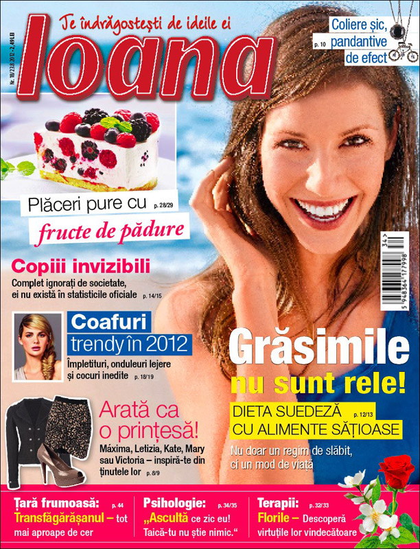 Revista Ioana ~~ Dieta suedeza cu alimente satioase ~~ 23 August 2012 (nr. 18)