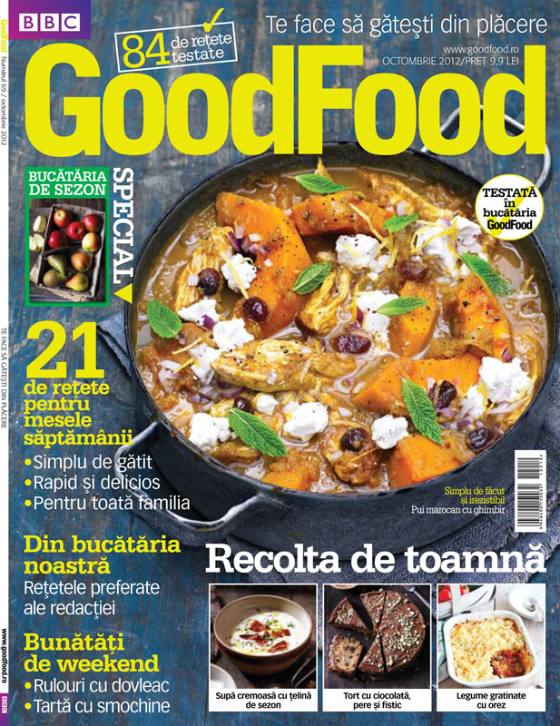Good Food Romania ~~ Recolta de toamna. Bucataria de sezon ~~ Octombrie 2012