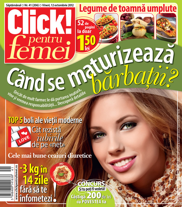 Click! pentru femei ~~ Cand se maturizeaza barbatii ~~ 12 Octombrie 2012 (nr. 41)