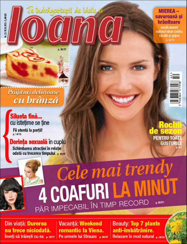 Ioana ~~ Rochii de sezon pentru toate gusturile ~~ 18 Octombrie 2012 (nr. 22)