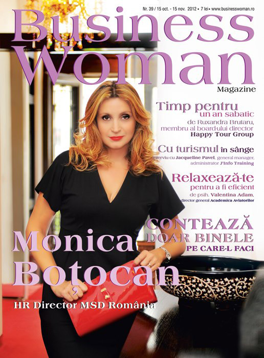 Business Woman Magazine ~~ Coperta: Monica Botocan ~~ Noiembrie 2012