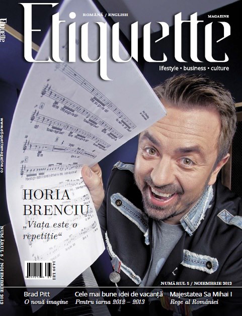 Etiquette Magazine ~~ Coperta: Horia Brenciu ~~ Noiembrie 2012