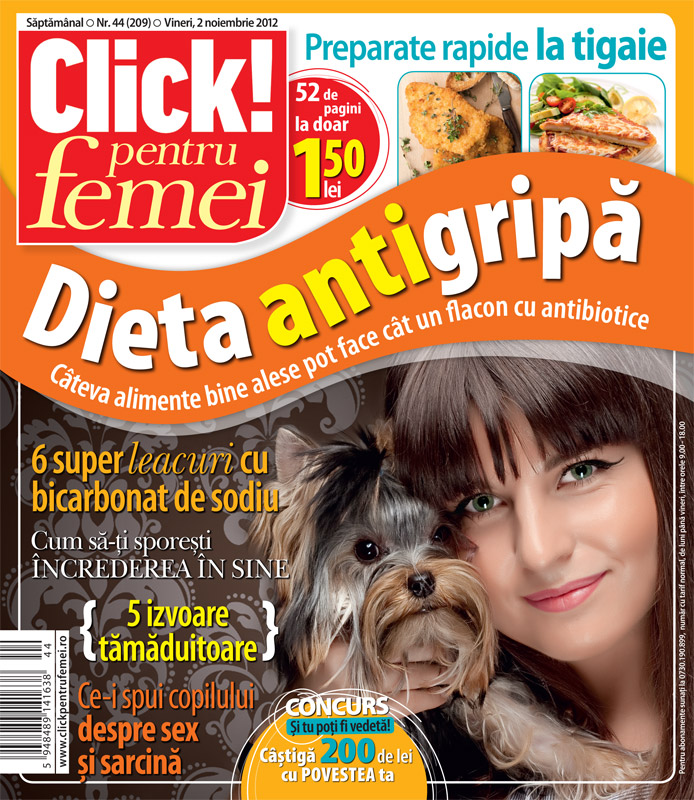 Click! pentru femei ~~ Dieta anitgripa ~~ 2 Noiembrie 2012 (nr. 44)