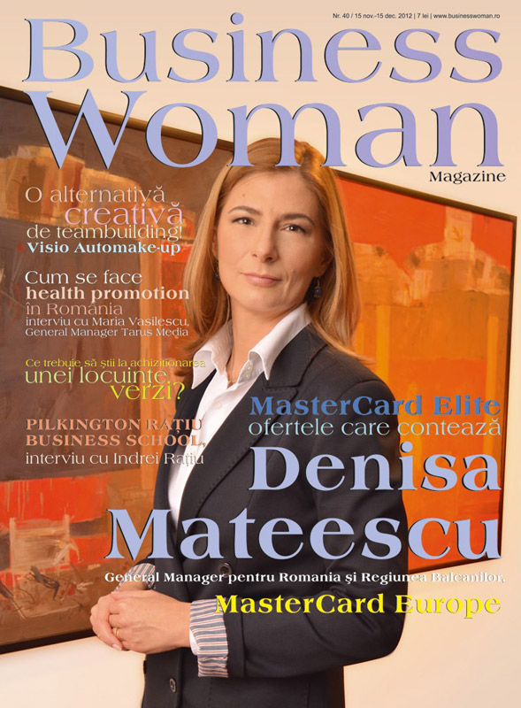 Business Woman Magazine ~~ Coperta: Denisa Mateescu ~~ Noiembrie 2012