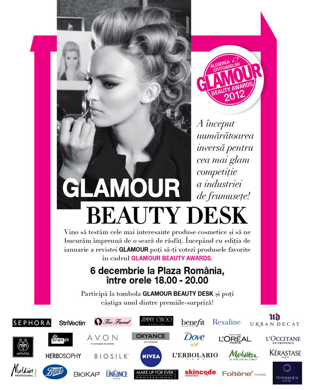 Glamour Beauty Desk ~~ Plaza Romania, Bucuresti, 6 Decembrie 2012 ~~ eveniment organizat de revista Glamour Romania