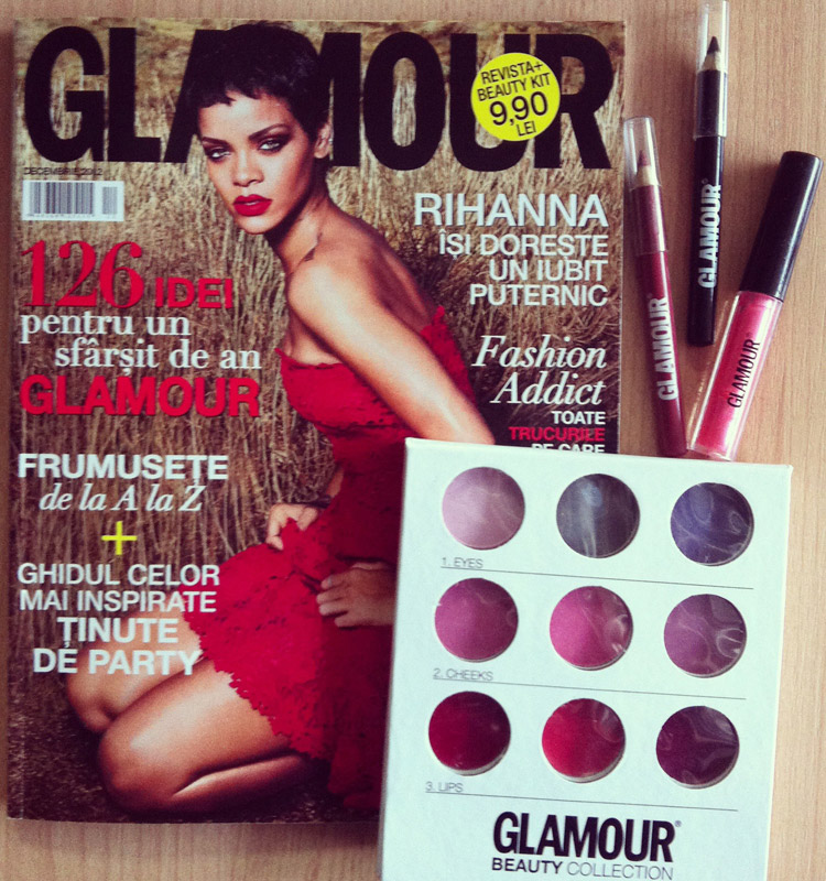 Promo Glamour Romania si beauty kit-ul complet, Decembrie 2012 ~~ Pret pachet: 10 lei