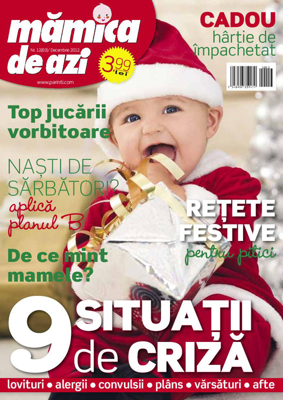 Revista MAMICA DE AZI ~~ Retete festive pentru pitici ~~ Decembrie 2012