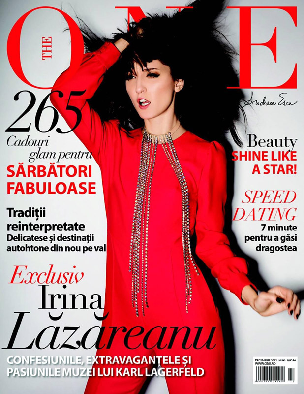 The One Magazine ~~ Cover girl: Irina Lazareanu ~~ Decembrie 2012