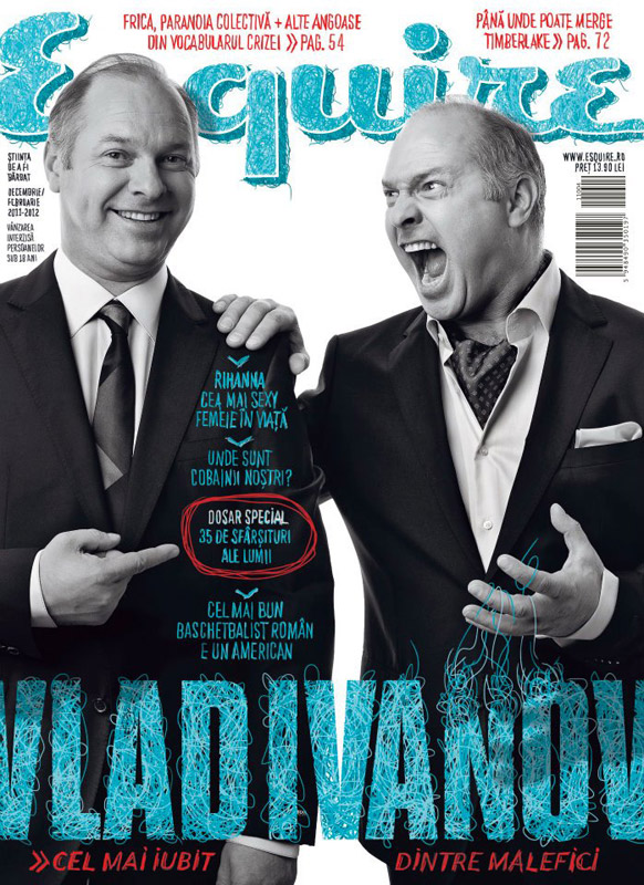 Esquire Romania ~~ Cover man: Vlad Ivanov ~~ Decembrie 2011 - Februarie 2012 ~~ Pret: 13,90 lei